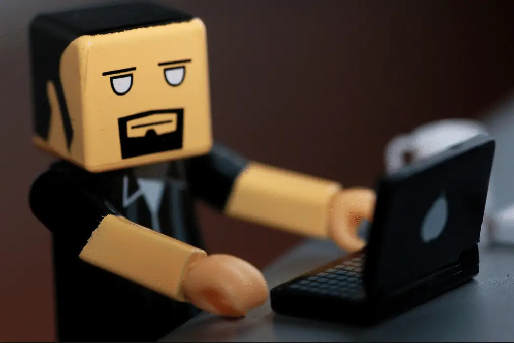 Roblox figure doing some programming