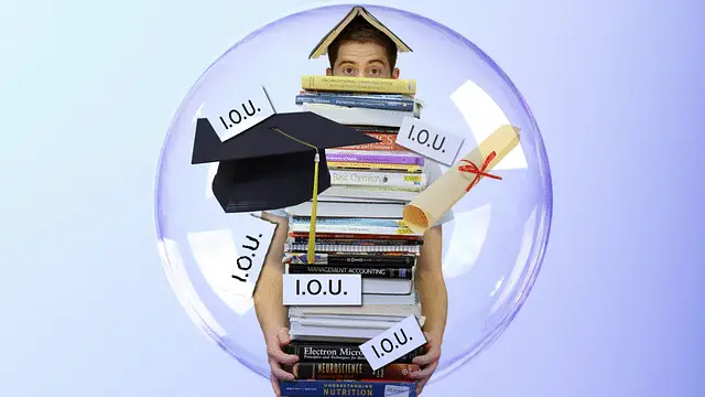 Man carrying books